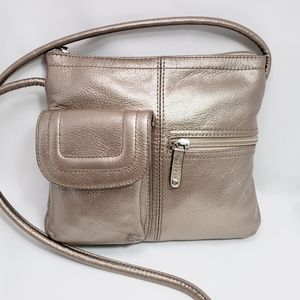 💘🖤💘 Tignanello Leather Crossbody Purse Gold